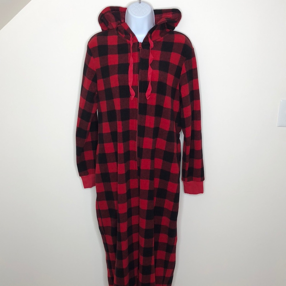 Women’s Gap Maternity Hooded Flannel Onesie